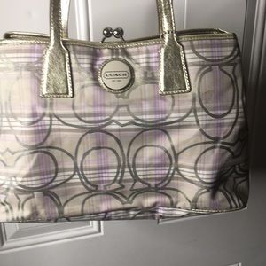 An expensive coach purse